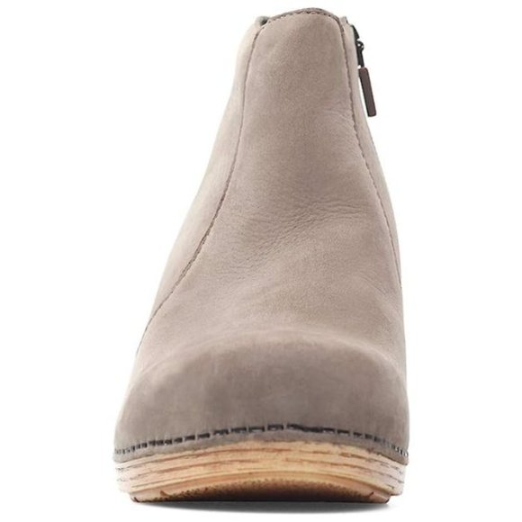 DANSKO Women's Maria Professional Taupe Suede Heeled Mule Ankle Bootie 40 9.5/10 - Picture 3 of 16